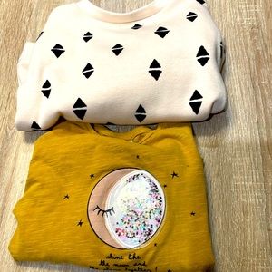 Zara Baby Bundle: Adorable Sweatshirt and Long-Sleeve shirt Size 3/4